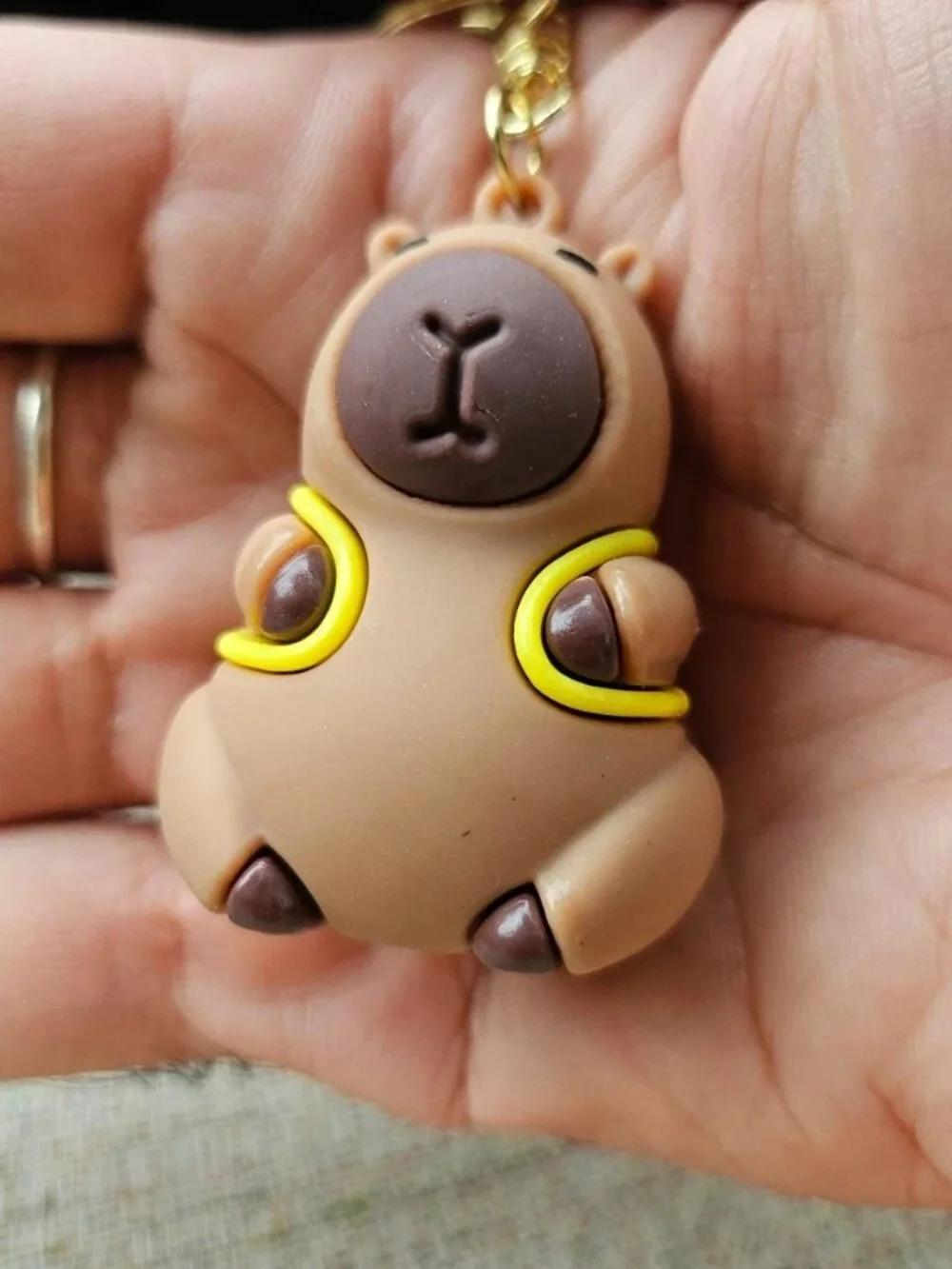 Capybara Key Chain Bag Charm Hanging Bag Keys Holder key Ring Keychain Unbrand